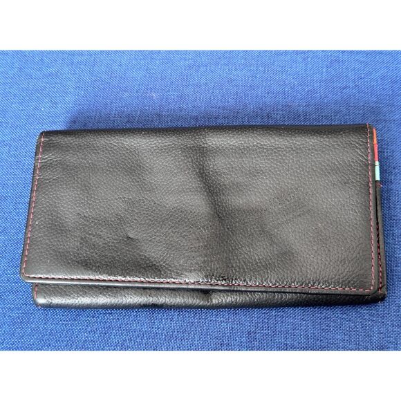 Golunski Wallet Fold Over Flap Leather w/ Card Pockets Interior Coin Compartment - Picture 6 of 6